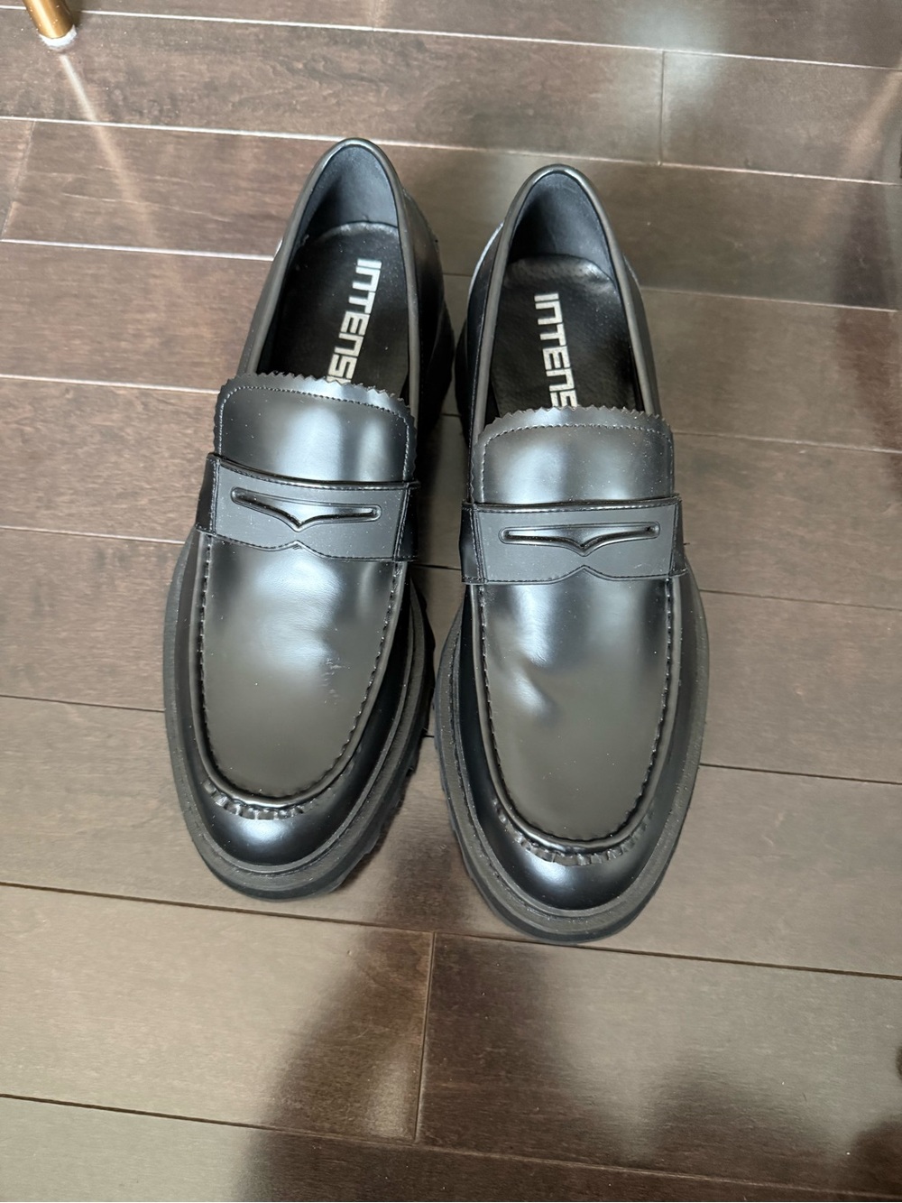 Classic Black Leather Penny Loafers for Men